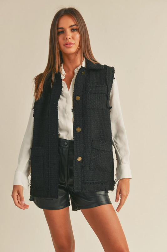 Meredith Tweed Vest