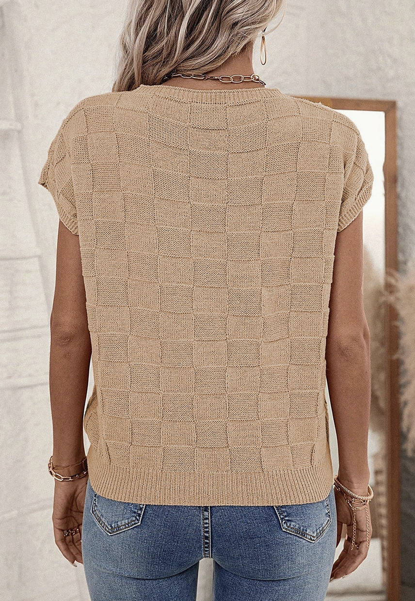 Check Mate Knit Top