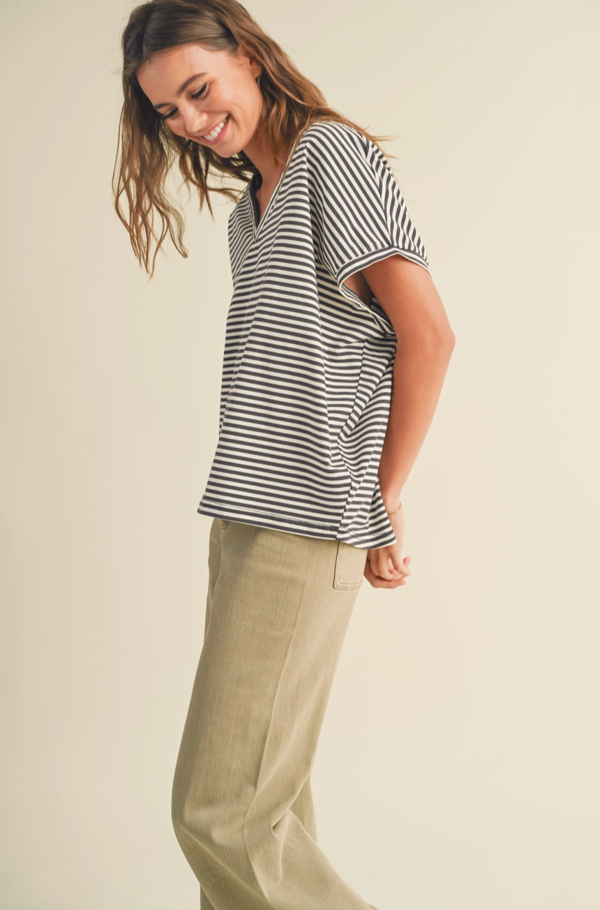 Sandy Striped Top