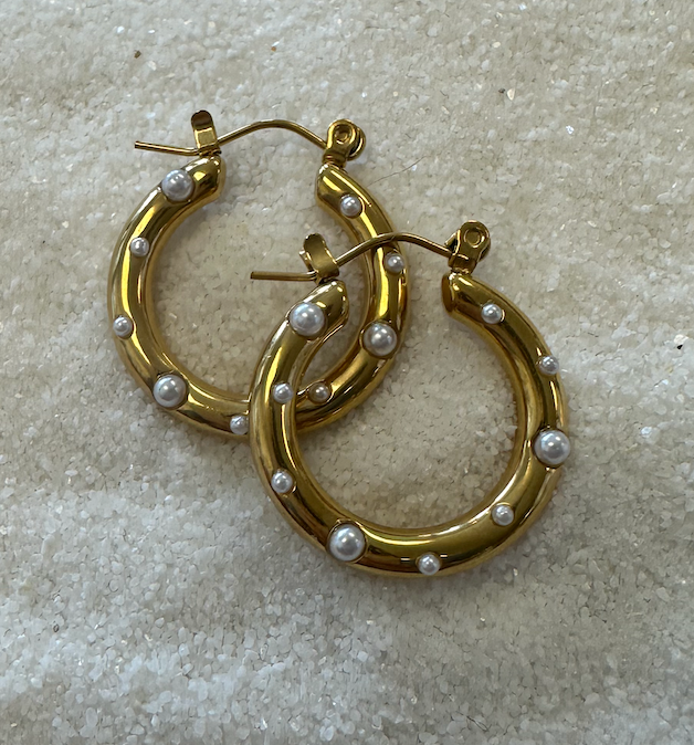 Pearl Hoops