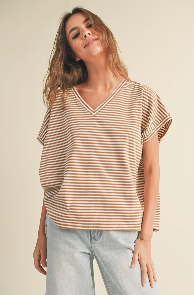 Sandy Striped Top