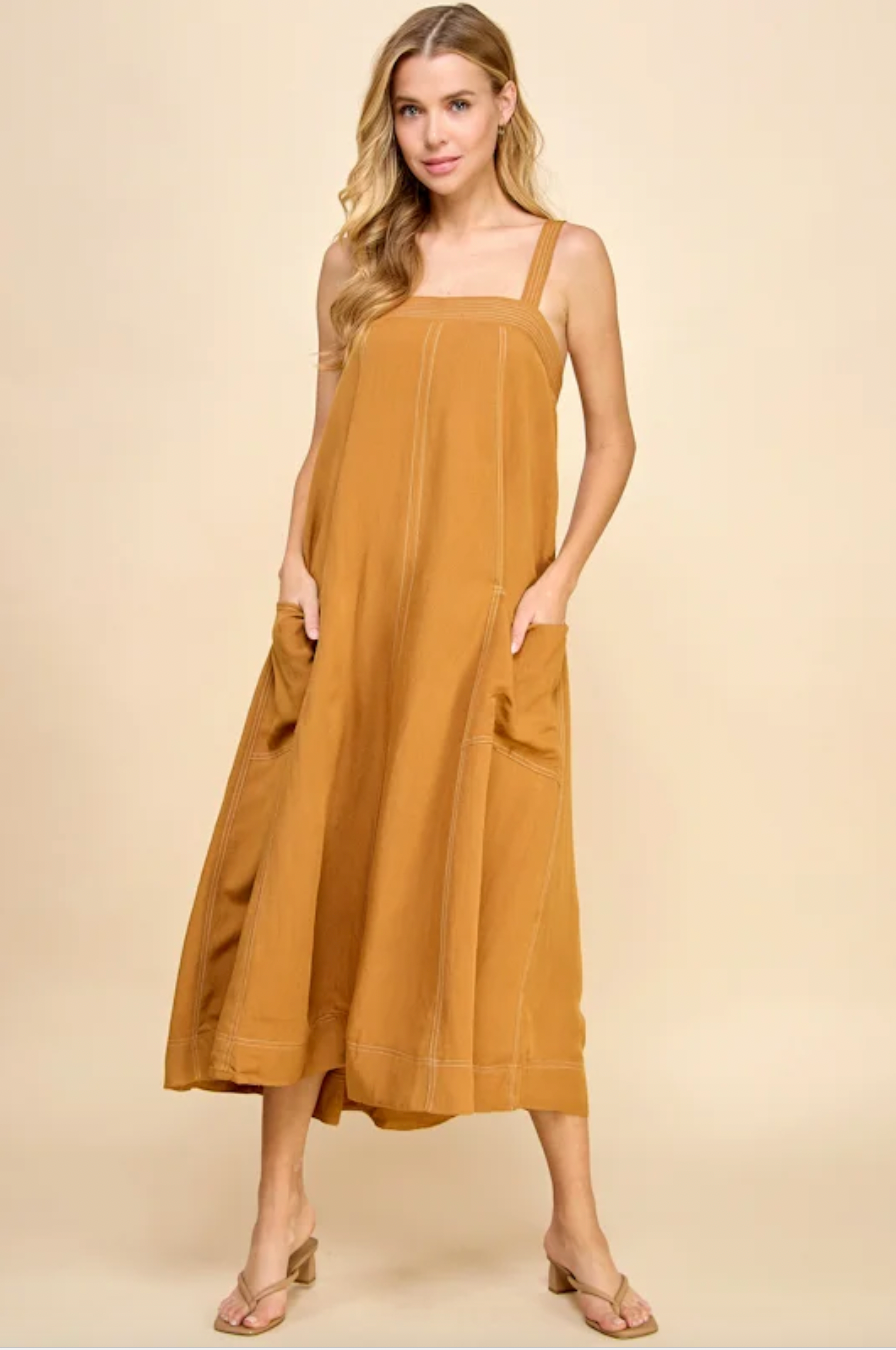 Golden Hours Midi Dress