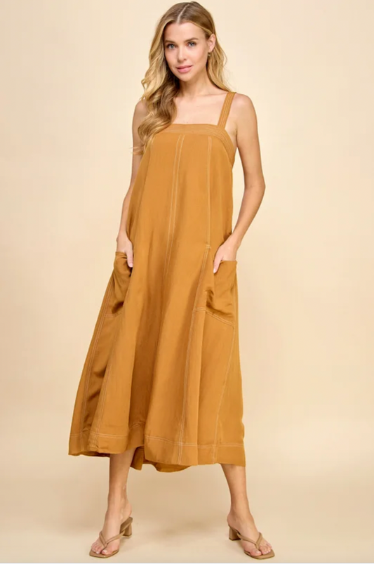 Golden Hours Midi Dress