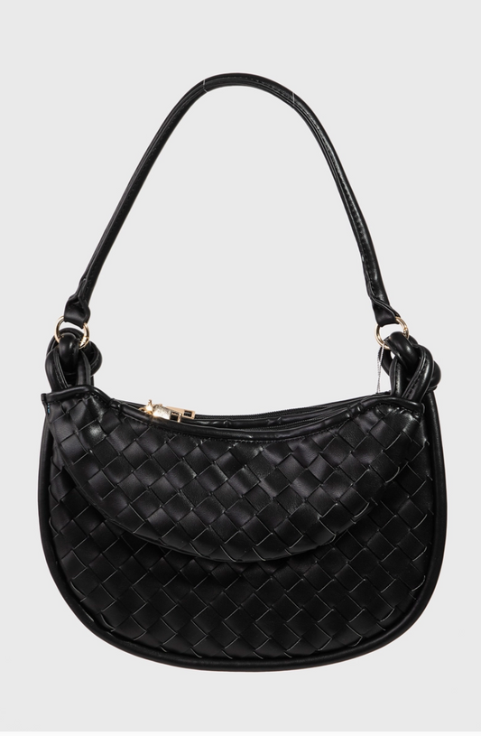 Woven Crescent  Bag