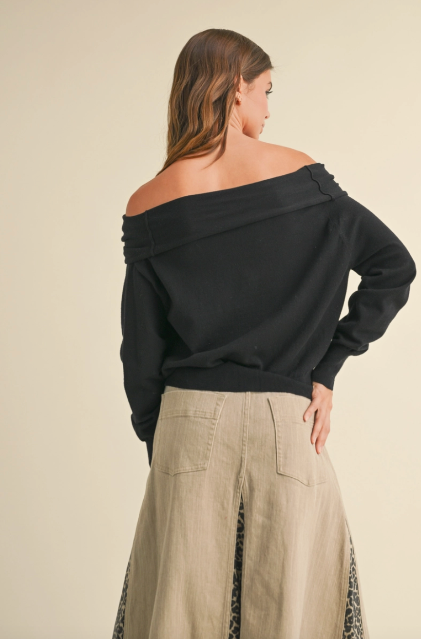 Off Shoulder Sweater