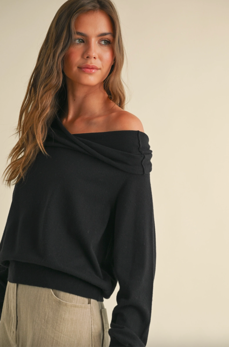 Off Shoulder Sweater