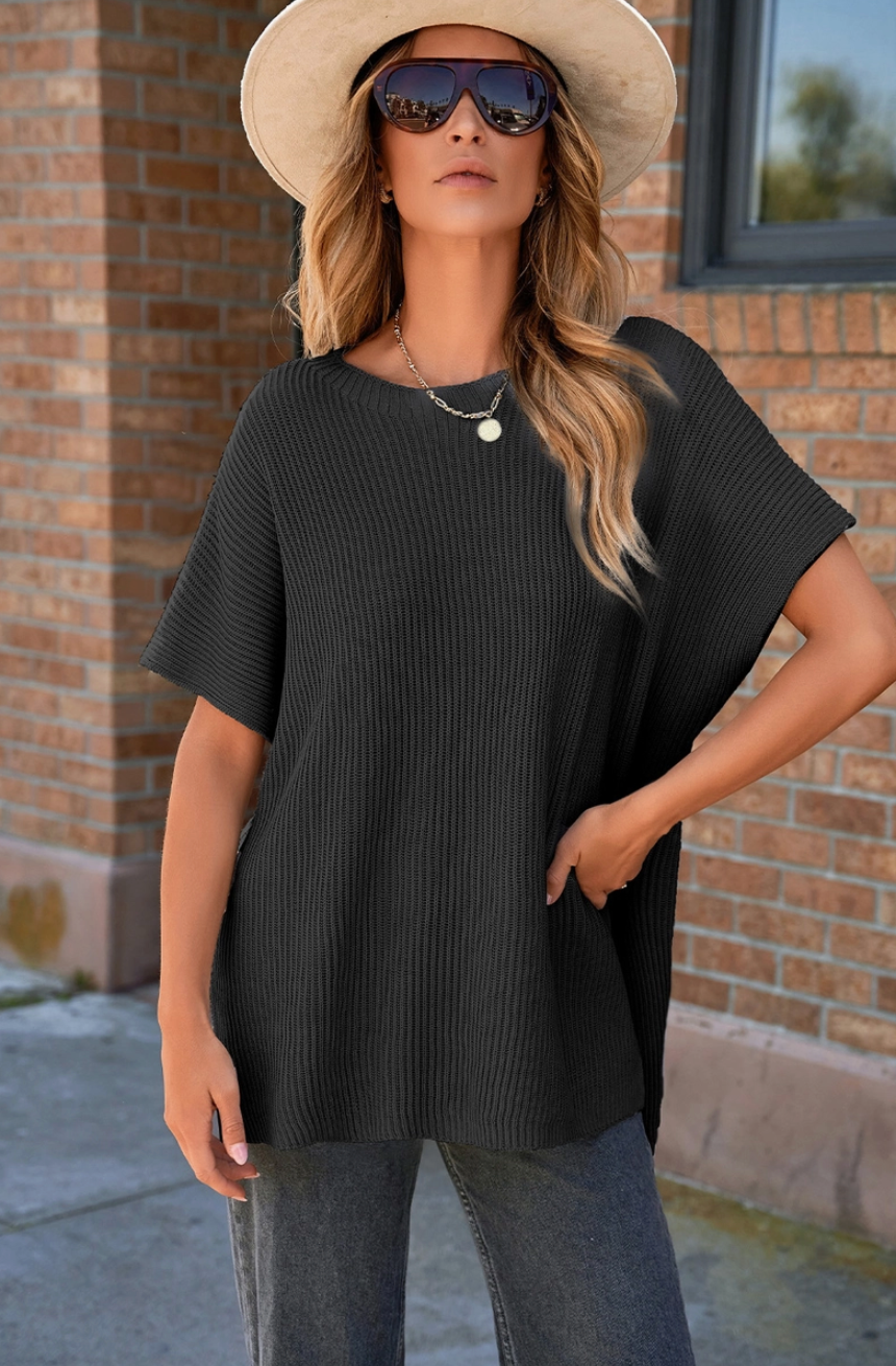 Side Slit Sweater Top