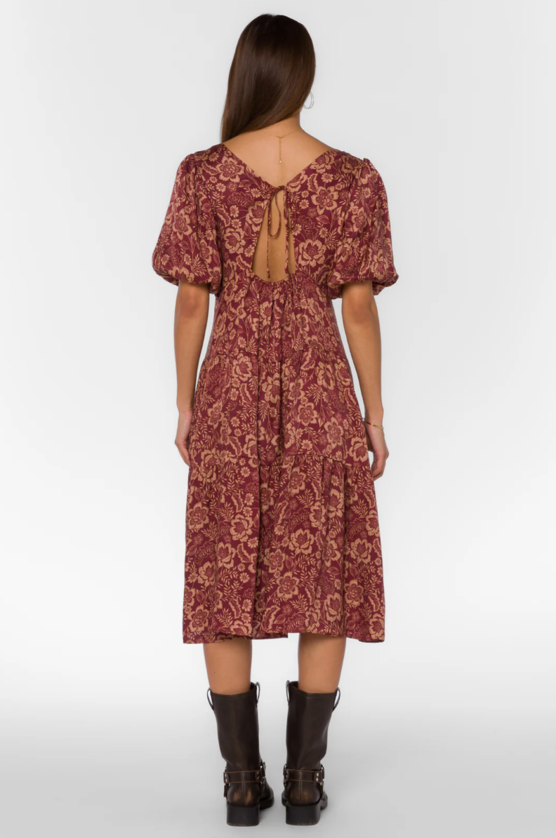 Mulled Wine Midi Dress