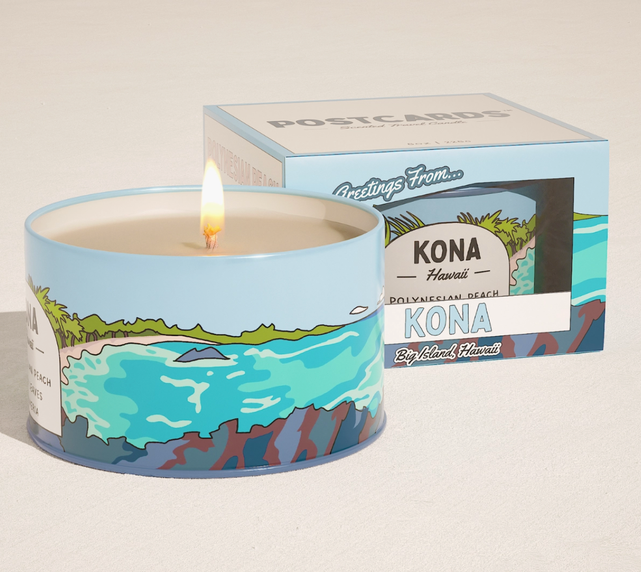 Postcard Travel Candles